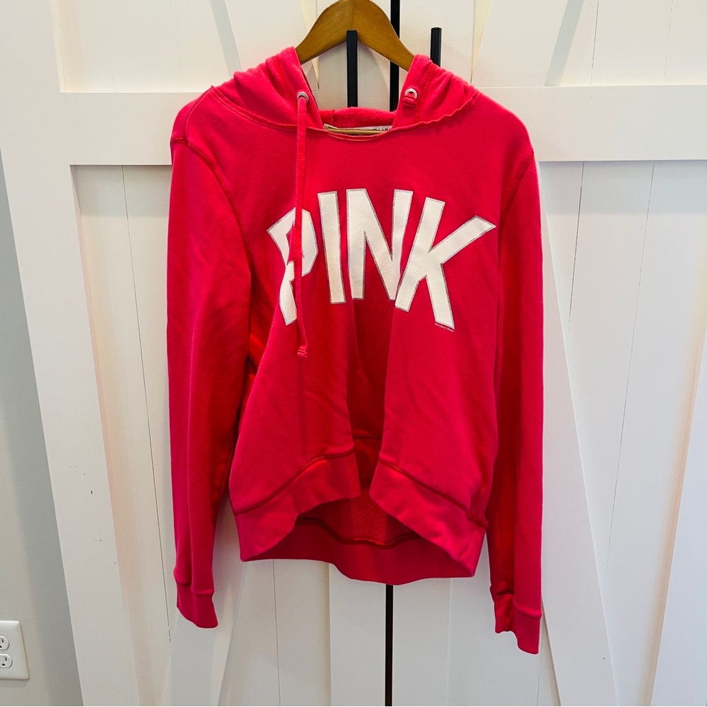 PINK Victoria's Secret Women's Pink Hoodie Sweater size L